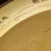 Round painted tin tray, Napoleon III