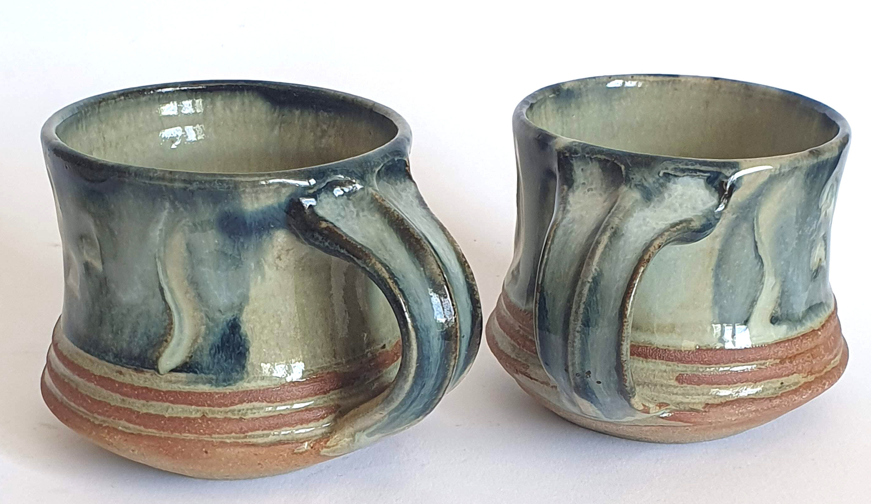Duo of sandstone cups from Puisaye