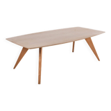Large Scandinavian dining table - 230 cm - stamped Lau Lauritsen - Denmark 1960s