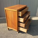 Vintage chest of drawers 4 drawers feet compass