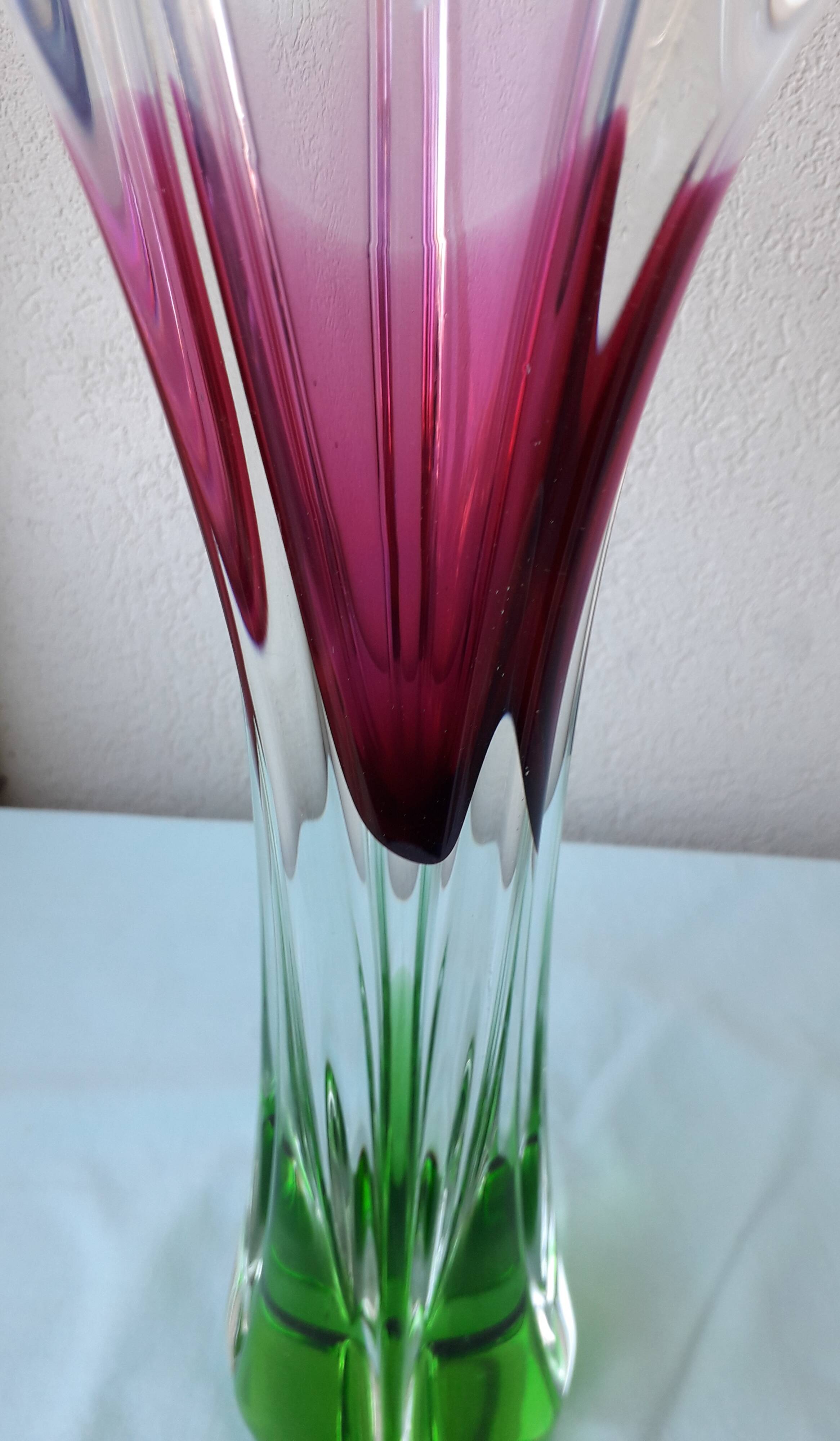 Vase en cristal Joseph Hospodka