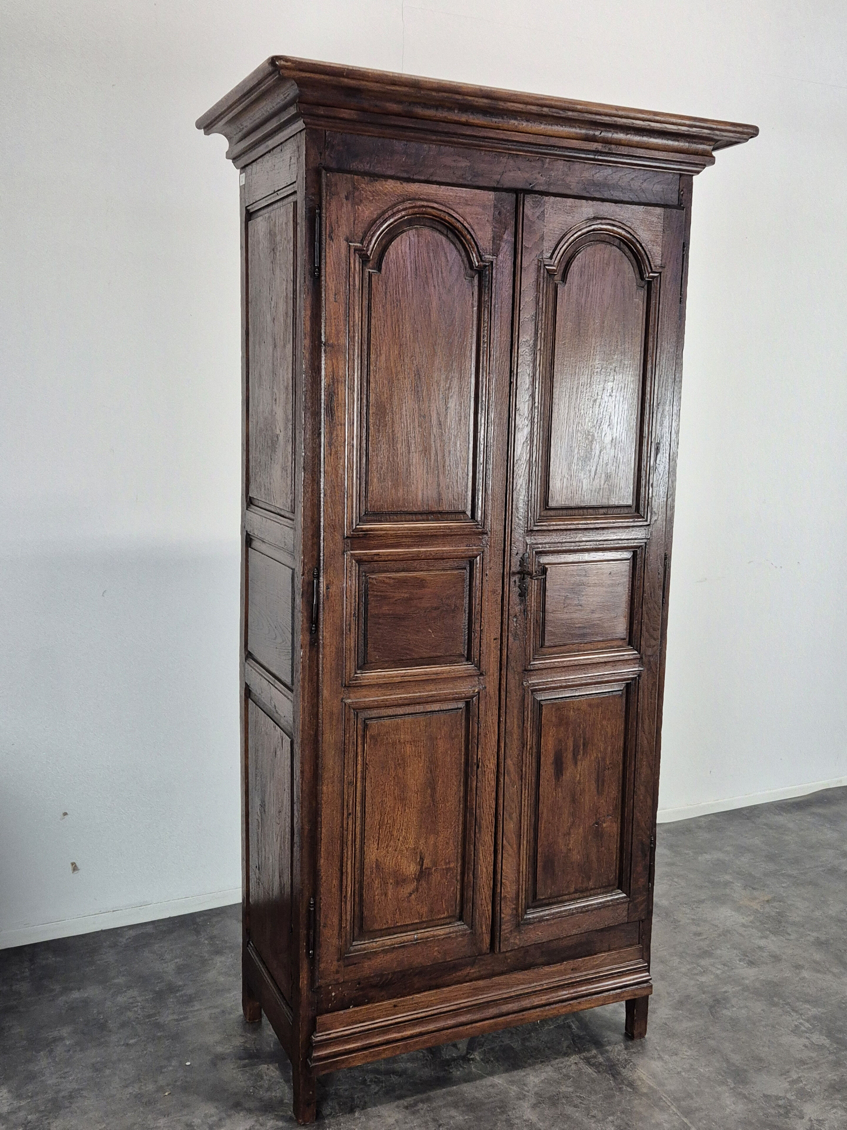 Small oak community cupboard