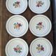 Six assiettes plates Mariette St Amand