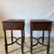 Pair of Louis XVI style bedside tables – gilt bronze details