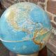 Light Globe vintage world map Illumina 1965