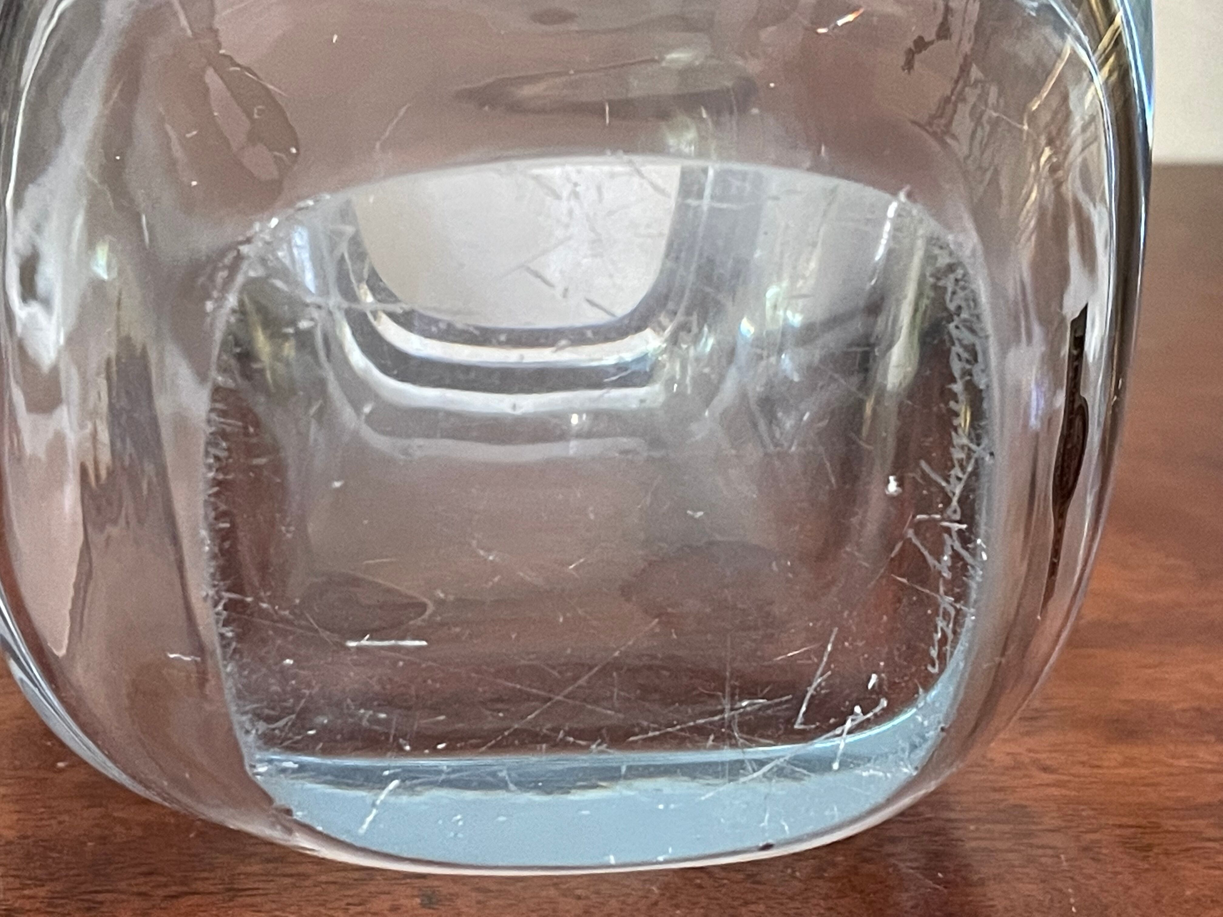 Scandinavian crystal vase from Strombergshyttan 26cm