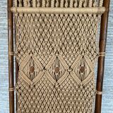 Bamboo and macramé screen 1970, screen