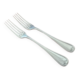 Christofle - Set of 2 Marot Bérain model dessert forks in silver-plated metal