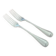 Christofle - Set of 2 Marot Bérain model dessert forks in silver-plated metal