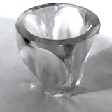 Lalique, Polished and Frosted Crystal Glass model Ingrid from 60s