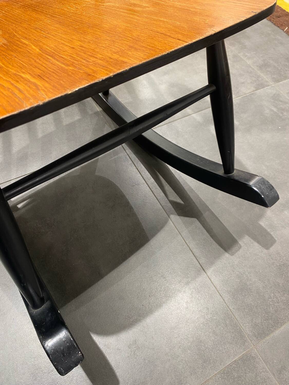 Fauteuil à bascule vintage en hêtre par Varjosen Puunjalostus