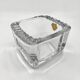 SKLO UNION Ashtray with pestle • 1960 • Czechoslovakia • Pressed glass