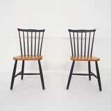 Pastoe style spindle back dining chairs,The Netherlands 1950's