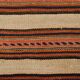 Vintage Kilim Strié Crème & Terracotta, Petit Tapis Boho 104x64 cm