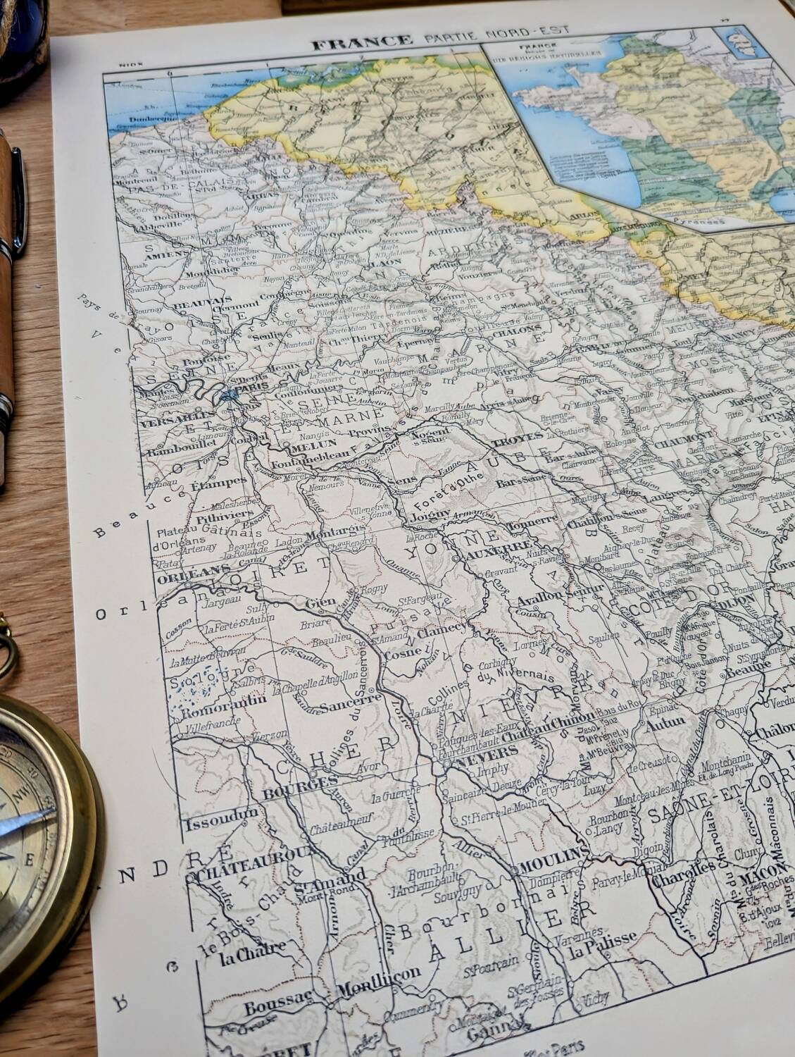 Printed in 1900, Northeast France.