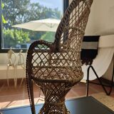 Chaise rotin poupée