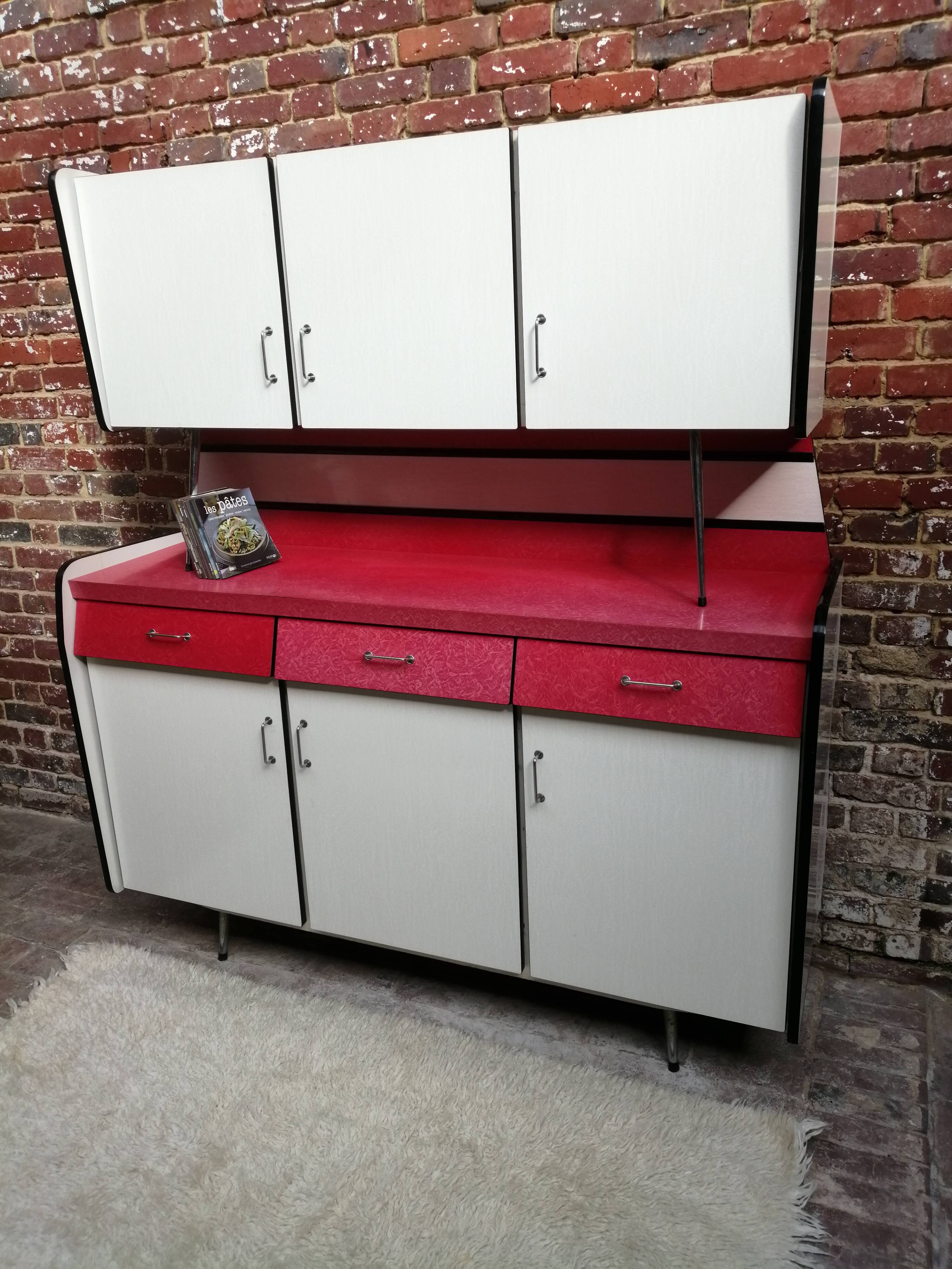 Kitchen buffet in formica 50s