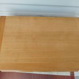 Vintage light wood bedside table