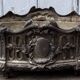 Art nouveau planter in silver metal