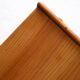 Vintage oak nightstand with magazine rack top