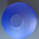 Murano indigo blue blown glass amphora shaped vase 1980