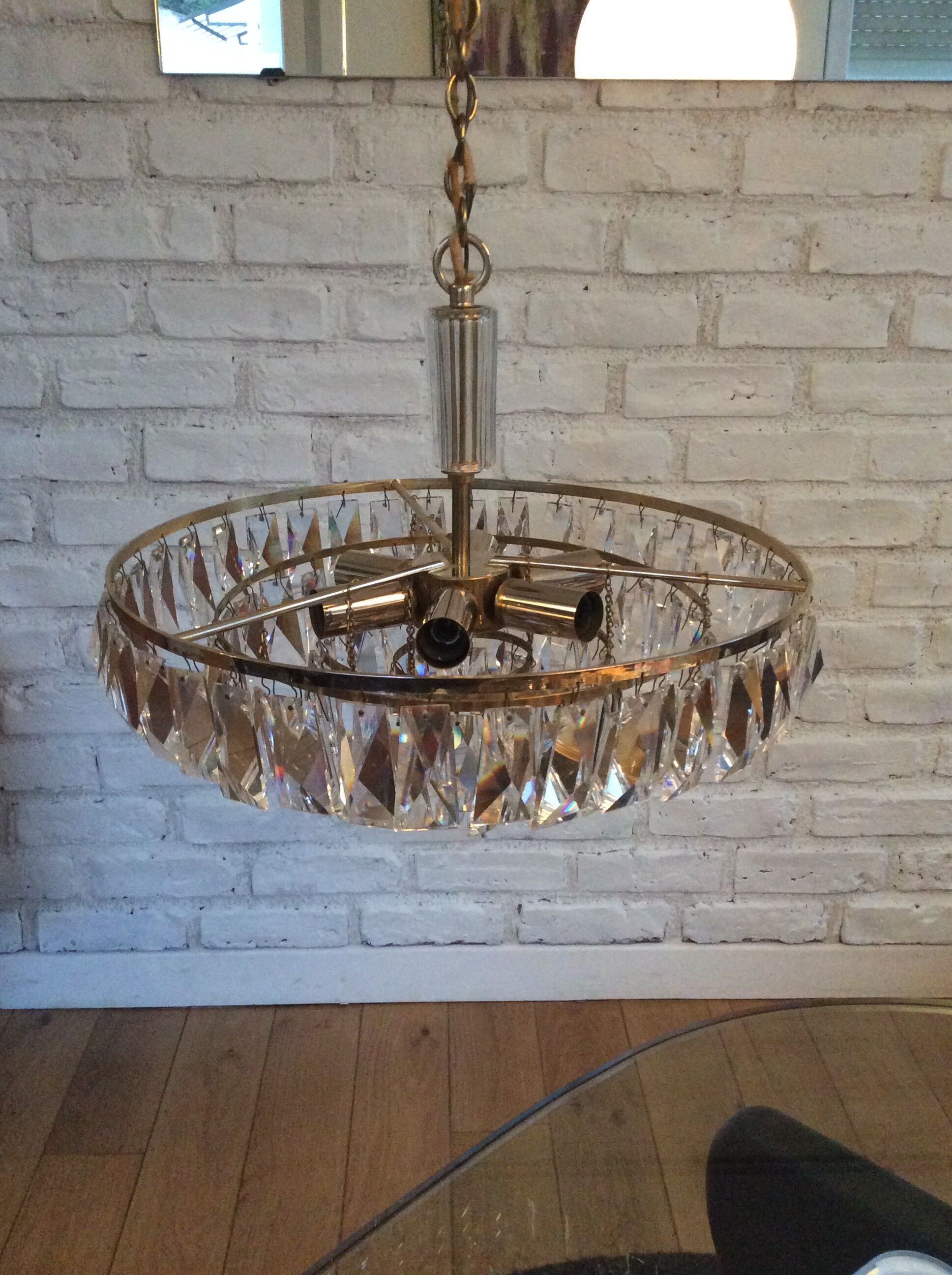 Stamped chandelier