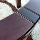 Teak coffee table and smoked glass from the 70s
