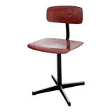 Mid Century Chaise d'école Chaise d'enfant Bois Métal Vintage Rétro Chambre d'enfant Pied Skandi Sca