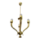Art Deco Italian Brass Chandelier, 1940s