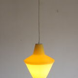 Early plastics cellulose pendant lamp by Atelier de recherche plastique and Rotaflex 1950s.