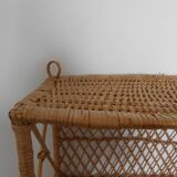 Rattan shelf