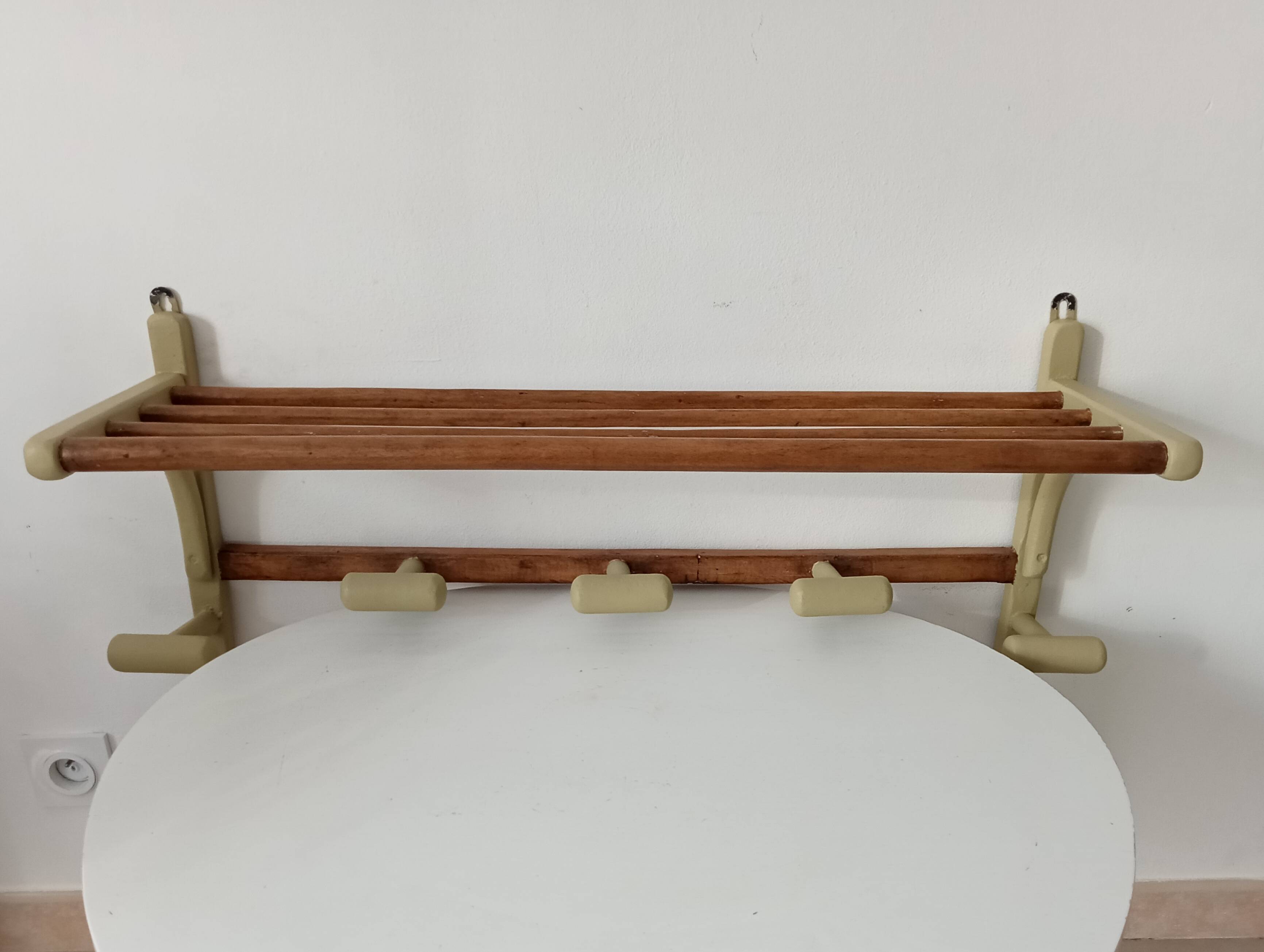 Vintage 60s wall coat rack