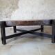 Table palissandre et céramique dite Hérbier par Roger Capron 1960 70