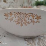 K&G Lunéville Badonviller earthenware bowl Bird-Lyre pattern