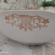 Saladier en faïence k&g lunéville badonviller motif oiseau-lyre