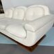 Mid-century White Art Deco sofa and armchair. Italy 1930s