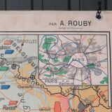 Old school map France/Paris No.48 Hatier edition