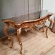 Console dorée style Louis XV