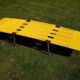KURZ deckchair vintage year 60/70 yellow scoubidou