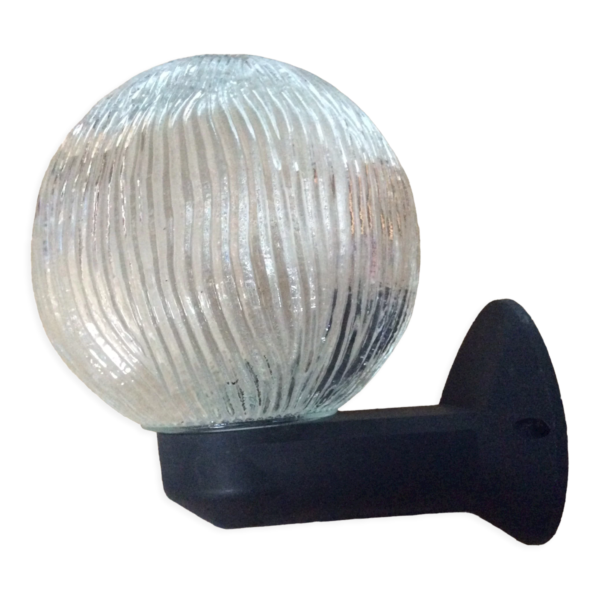 Glass ball globe wall lamp