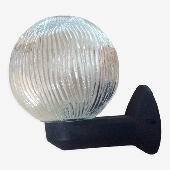 Glass ball globe wall lamp