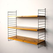 Swedish pine and metal shelf