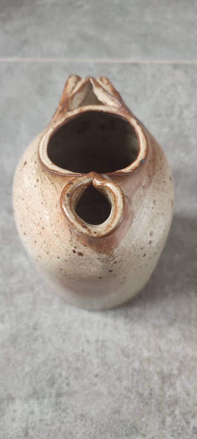 Service trio in pyrite stone Puisaye Jean-Pierre Prud'homme.