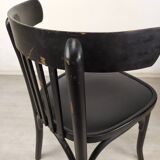 Pair of black bistro chairs
