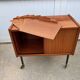Vintage 50s TV bar cabinet with 2 sliding doors