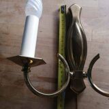 Vintage Empire style gold-plated brass wall sconce