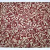 Rare design organic abstract geometric carpet/rug, 1960s