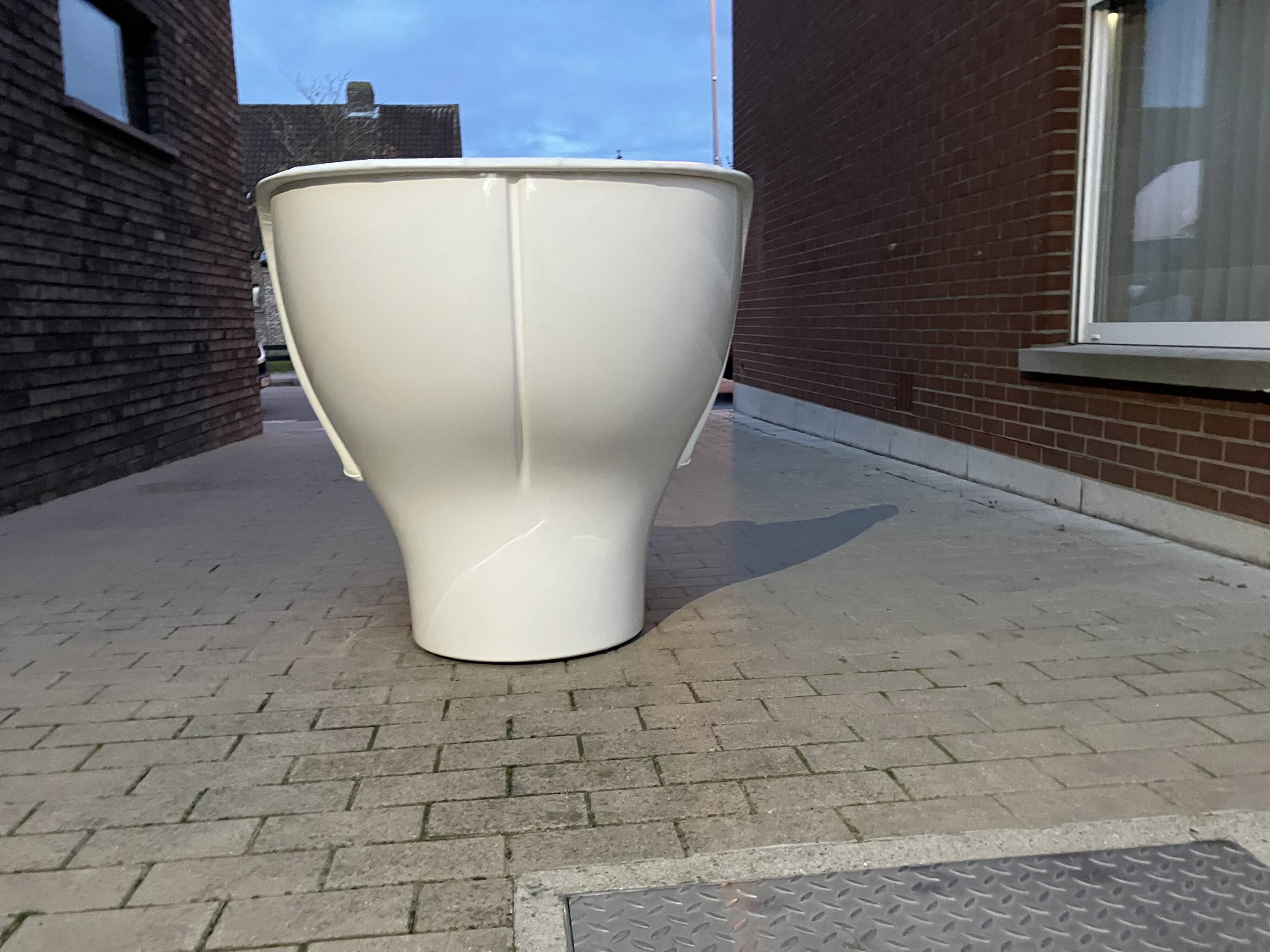 White Elda Joe Colombo chair Longhi, new condition!