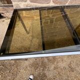 Smoked glass dining table