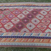 Tapis Kilim turc vintage tissé main